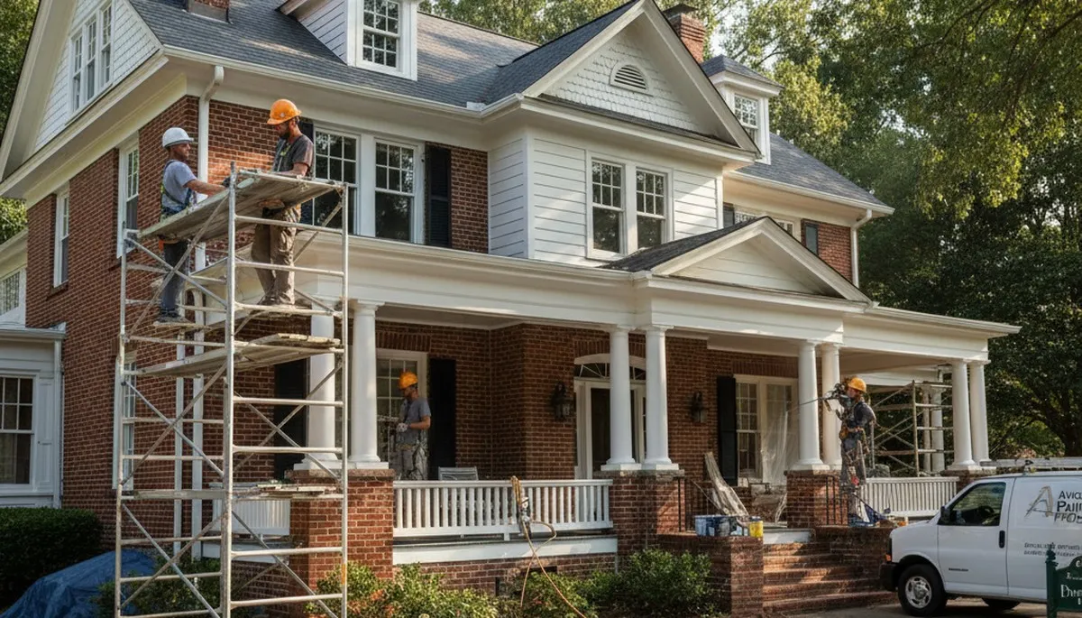 Marietta, GA painting contractor completing professional interior painting service