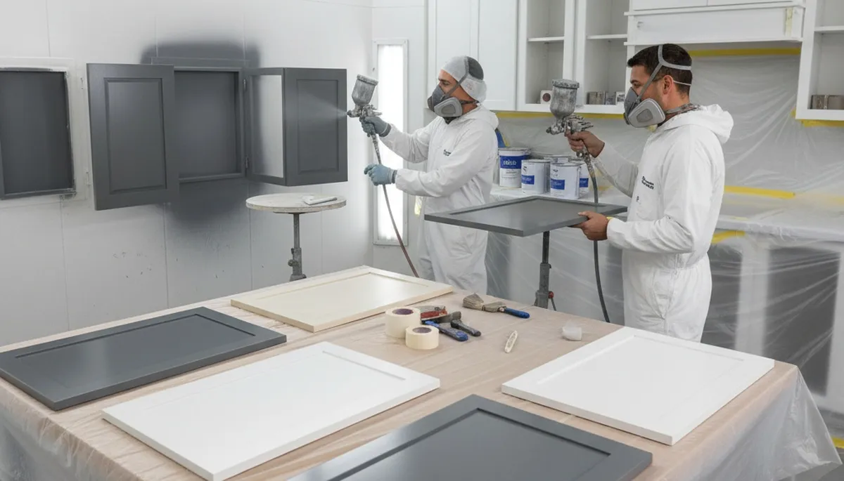 Cabinet painting service in Marietta, GA for durable kitchen cabinet finishes