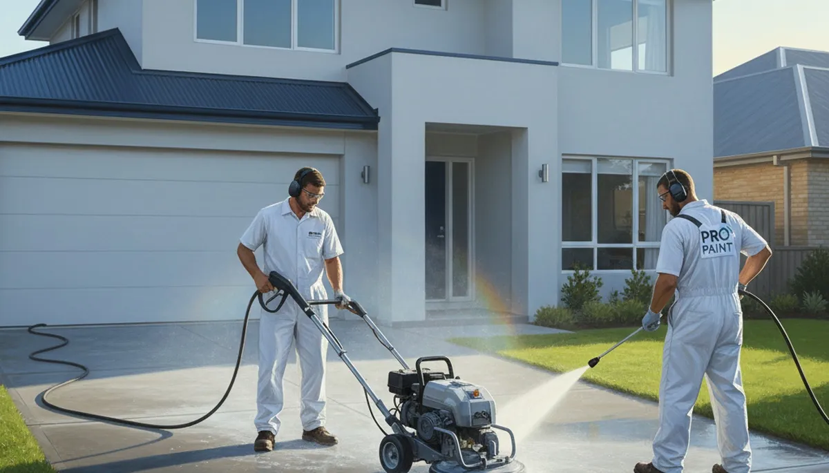Concrete pressure washing in Marietta, GA for cleaner driveways and patios