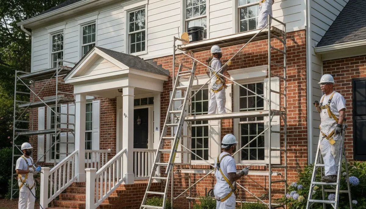 Painting contractor team in Marietta, GA providing professional interior and exterior painting services