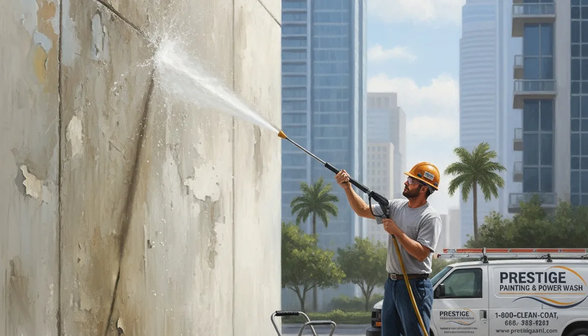 Pressure cleaning service in Marietta, GA removing dirt and mildew from home exterior